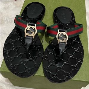 Authentic Gucci Thong Sandals